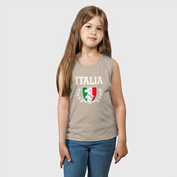 Майка детская хлопок Italy map, цвет: миндальный — фото 2