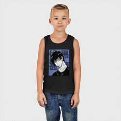 Майка детская хлопок Тодзи Фушигуро, цвет: черный — фото 2