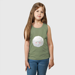 Майка детская хлопок Хлопковый монстрик, цвет: авокадо — фото 2