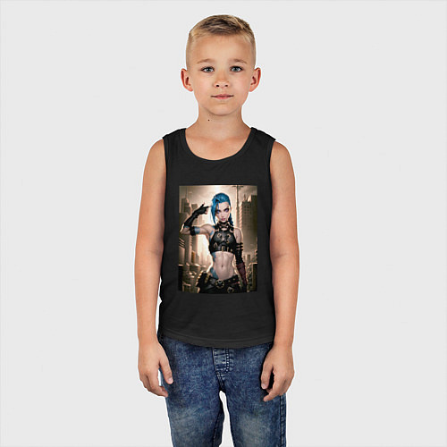 Детская майка Jinx model / Черный – фото 5