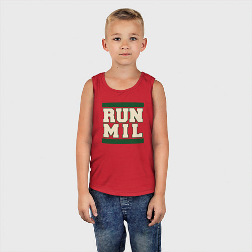 Детская майка Run Milwaukee Bucks / Красный – фото 5