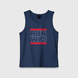 Майка детская хлопок Run Washington Wizards, цвет: тёмно-синий