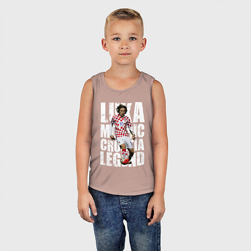 Детская майка Лука Модрич Хорватия / Пыльно-розовый – фото 5