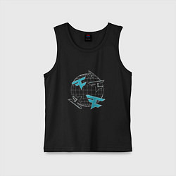 Майка детская хлопок Faze World, цвет: черный