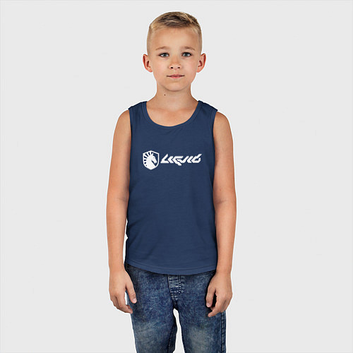 Детская майка Team Liquid art / Тёмно-синий – фото 5