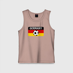 Майка детская хлопок Football Germany, цвет: пыльно-розовый