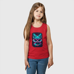 Майка детская хлопок Whimsical Fox, цвет: красный — фото 2