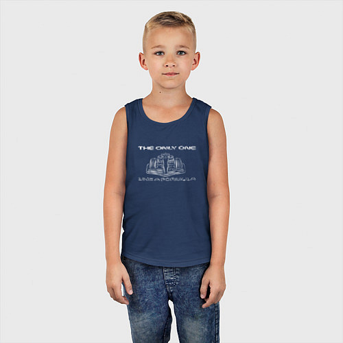 Детская майка The only one - болид / Тёмно-синий – фото 5