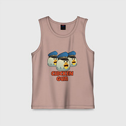 Детская майка Chicken Gun команда синие