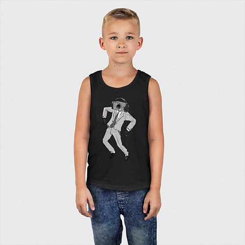 Детская майка Camera man / Черный – фото 5