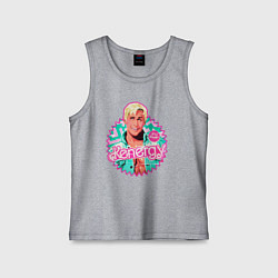 Майка детская хлопок Кен Барби, цвет: меланж