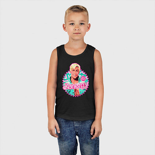 Детская майка Кен Барби / Черный – фото 5