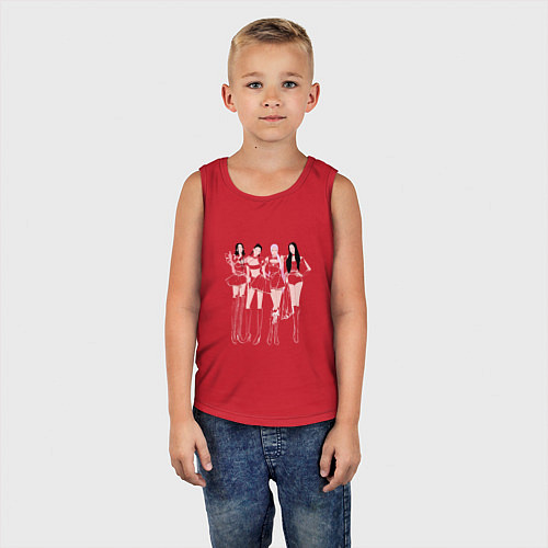Детская майка Гёрл-группа / Красный – фото 5