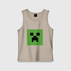 Детская майка Minecraft creeper face