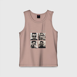 Майка детская хлопок Depeche Mode - Violator Live 01, цвет: пыльно-розовый