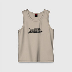 Детская майка Кабан бежит