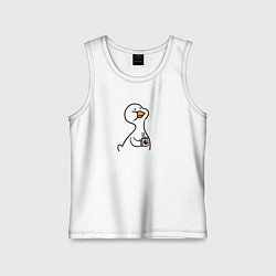 Детская майка Гусь с утра