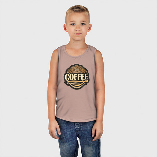 Детская майка Coffee drink / Пыльно-розовый – фото 5