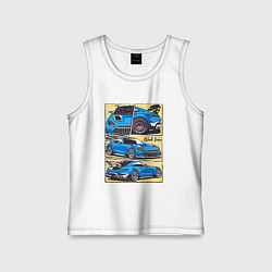 Майка детская хлопок Mercedes-Benz AMG GT Black Series, цвет: белый