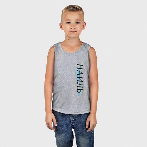 Детская майка Имя Наиль / Меланж – фото 5