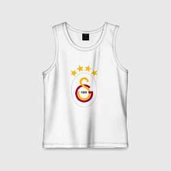 Майка детская хлопок Galatasaray fc sport, цвет: белый