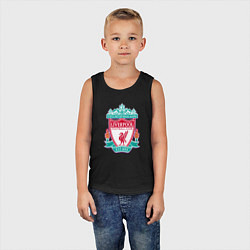 Майка детская хлопок Liverpool fc sport collection, цвет: черный — фото 2