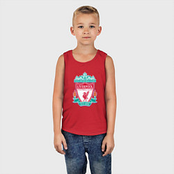 Майка детская хлопок Liverpool fc sport collection, цвет: красный — фото 2