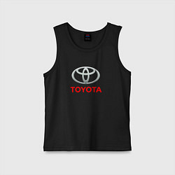Майка детская хлопок Toyota sport auto brend, цвет: черный