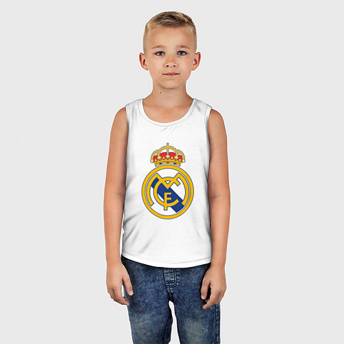 Детская майка Real madrid fc sport / Белый – фото 5