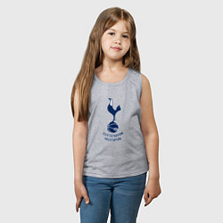 Майка детская хлопок Tottenham Hotspur fc sport, цвет: меланж — фото 2