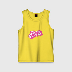 Майка детская хлопок Eva -retro barbie style, цвет: желтый