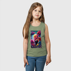 Майка детская хлопок Ведьма среди оборотней - нейросеть, цвет: авокадо — фото 2