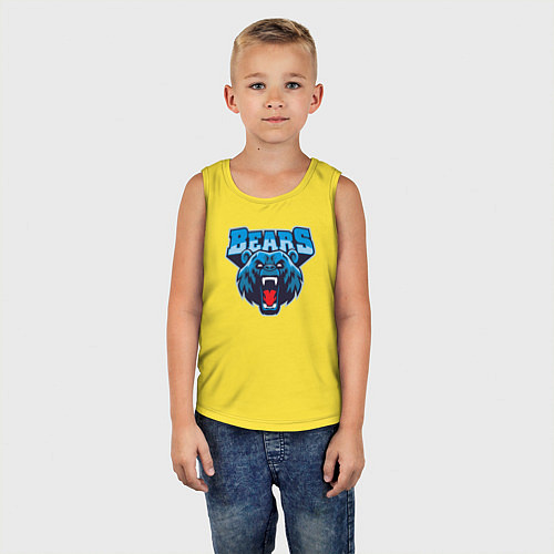 Детская майка Bears team / Желтый – фото 5