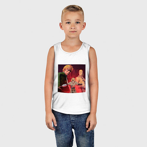 Детская майка Сага о Винланде - Время / Белый – фото 5