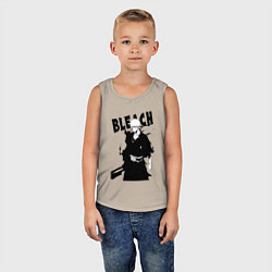 Майка детская хлопок Блич ичиго куросаки из манги, цвет: миндальный — фото 2