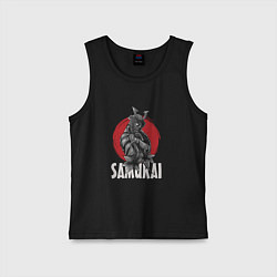 Майка детская хлопок Japanese samurai, цвет: черный
