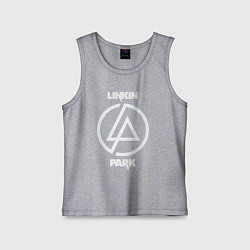 Майка детская хлопок Linkin Park logo, цвет: меланж