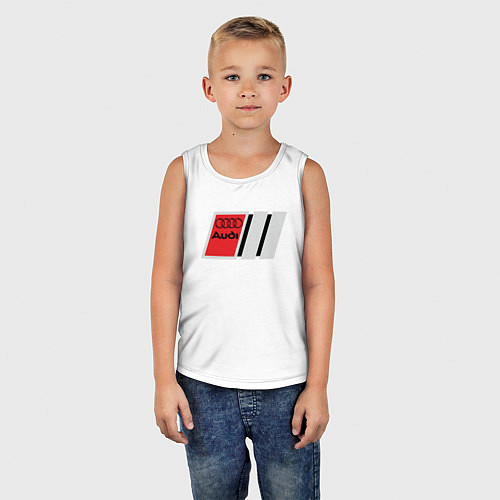 Детская майка Audi logo / Белый – фото 5