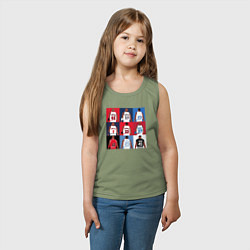 Майка детская хлопок Jordan plays, цвет: авокадо — фото 2