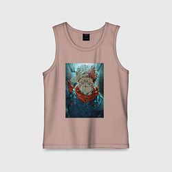 Майка детская хлопок Крутой Суккуна, цвет: пыльно-розовый