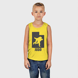 Майка детская хлопок Дзюдоисты, цвет: желтый — фото 2