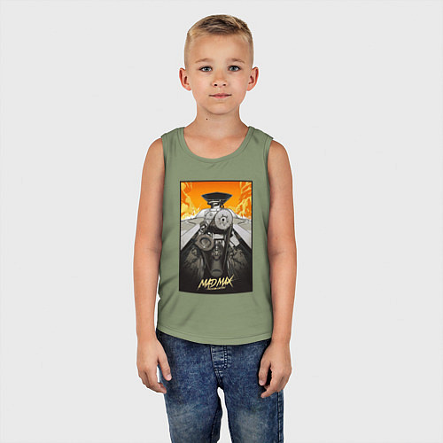 Детская майка Безумный Макс - мотор / Авокадо – фото 5