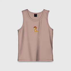 Майка детская хлопок Дракон символ 2024, цвет: пыльно-розовый