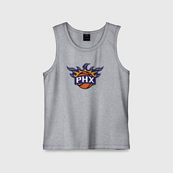 Майка детская хлопок Phoenix Suns fire, цвет: меланж