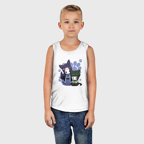 Детская майка Джинши и Маомао / Белый – фото 5