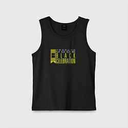 Майка детская хлопок Depeche Mode - Black Celebration tour logo, цвет: черный