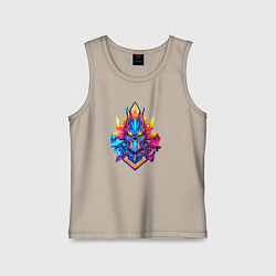 Майка детская хлопок High voltage, цвет: миндальный