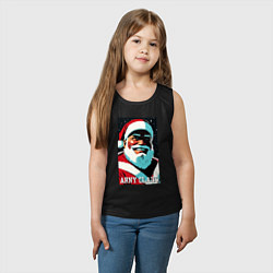 Майка детская хлопок Arnold Schwarzenegger - Santa Claus, цвет: черный — фото 2