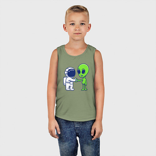 Детская майка Привет пришелец / Авокадо – фото 5