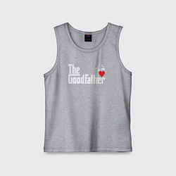 Майка детская хлопок The godfather love, цвет: меланж